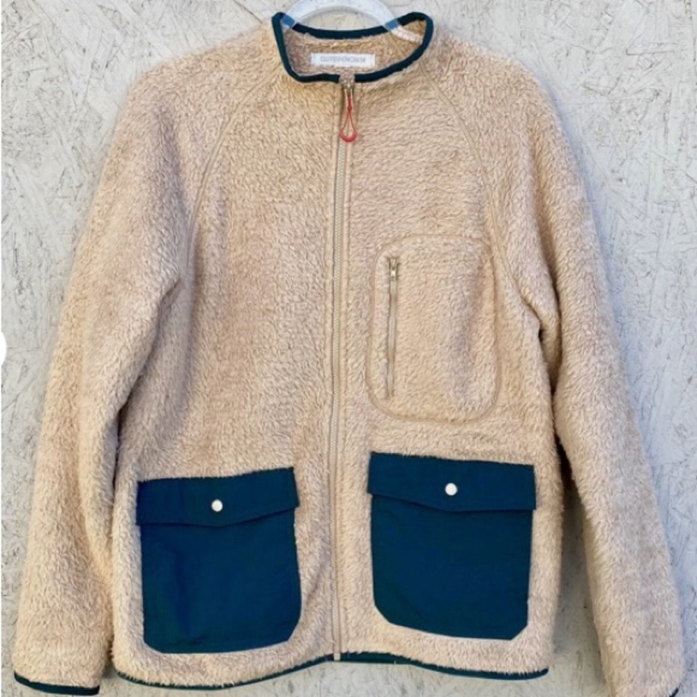 Men's Outerknown Skyline Sherpa Mock Neck Full Zip Fleece Jacket